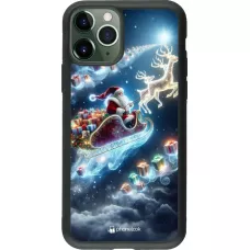 iPhone 11 Pro Case Hülle - Silikon schwarz Weihnachten 2023 Verzauberter Weihnachtsmann