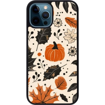 iPhone 12 / 12 Pro Case Hülle - Silikon schwarz Autumn 2024 nature