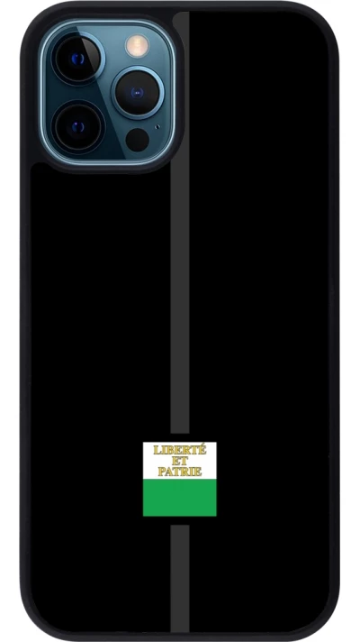 iPhone 12 / 12 Pro Case Hülle - Silikon schwarz Kanton VD schwarz