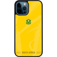 iPhone 12 / 12 Pro Case Hülle - Silikon schwarz Südafrika 2026 personalisierbares Fussballtrikot
