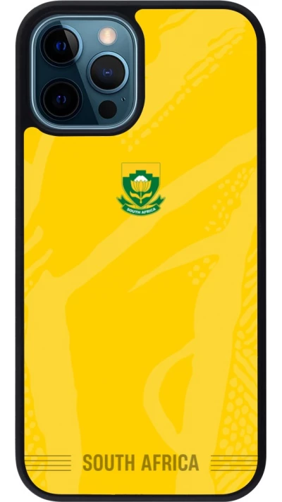 iPhone 12 / 12 Pro Case Hülle - Silikon schwarz Südafrika 2026 personalisierbares Fussballtrikot
