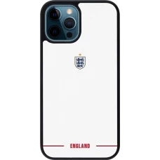 iPhone 12 / 12 Pro Case Hülle - Silikon schwarz England 2026 personalisierbares Fussballtrikot