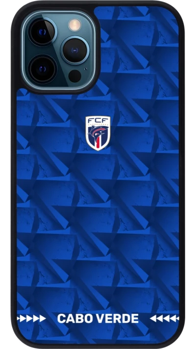 iPhone 12 / 12 Pro Case Hülle - Silikon schwarz Kap Verde 2026 personalisierbares Fussballtrikot