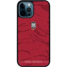 iPhone 12 / 12 Pro Case Hülle - Silikon schwarz Südkorea 2026 personalisierbares Fussballtrikot