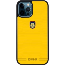iPhone 12 / 12 Pro Case Hülle - Silikon schwarz Ecuador 2026 personalisierbares Fussballtrikot