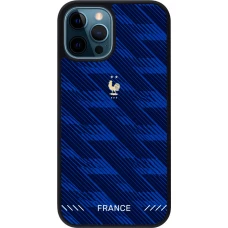 iPhone 12 / 12 Pro Case Hülle - Silikon schwarz Frankreich 2026 personalisierbares Fussballtrikot