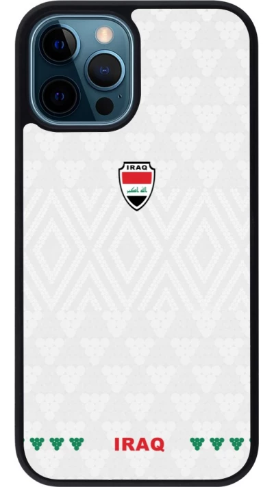 iPhone 12 / 12 Pro Case Hülle - Silikon schwarz Irak 2026 personalisierbares Fussballtrikot