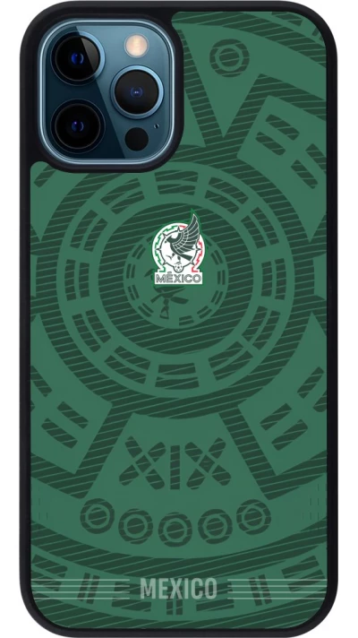 iPhone 12 / 12 Pro Case Hülle - Silikon schwarz Mexiko 2026 personalisierbares Fussballtrikot