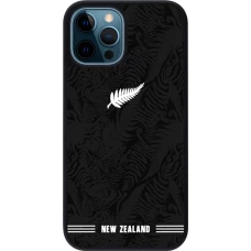 iPhone 12 / 12 Pro Case Hülle - Silikon schwarz Neuseeland 2026 personalisierbares Fussballtrikot