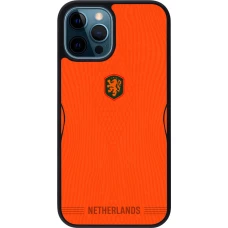 iPhone 12 / 12 Pro Case Hülle - Silikon schwarz Niederlande 2026 personalisierbares Fussballtrikot