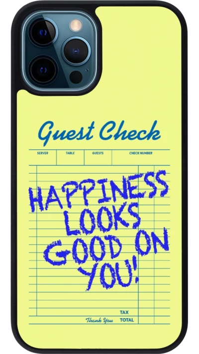 iPhone 12 / 12 Pro Case Hülle - Silikon schwarz Guest check 2026