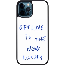 iPhone 12 / 12 Pro Case Hülle - Silikon schwarz Offline is the new luxury