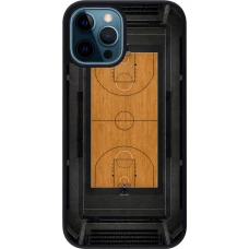 Coque iPhone 12 / 12 Pro - Silicone rigide noir Sports 2026 Basketball