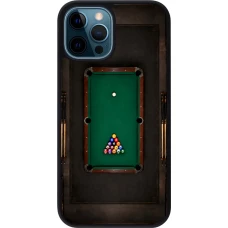Coque iPhone 12 / 12 Pro - Silicone rigide noir Sports 2026 Billard