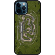 Coque iPhone 12 / 12 Pro - Silicone rigide noir Sports 2026 Circuit