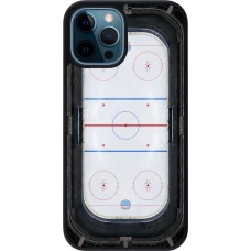 Coque iPhone 12 / 12 Pro - Silicone rigide noir Sports 2026 Hockey