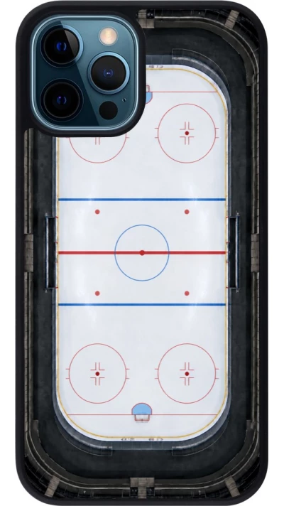 Coque iPhone 12 / 12 Pro - Silicone rigide noir Sports 2026 Hockey