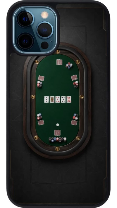 Coque iPhone 12 / 12 Pro - Silicone rigide noir Sports 2026 Poker