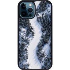 Coque iPhone 12 / 12 Pro - Silicone rigide noir Sports 2026 Ski