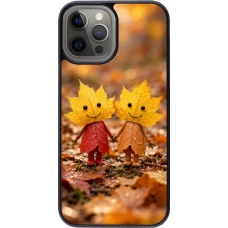 Coque iPhone 12 Pro Max - Autumn 26 Couple of leaves