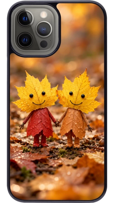 Coque iPhone 12 Pro Max - Autumn 26 Couple of leaves