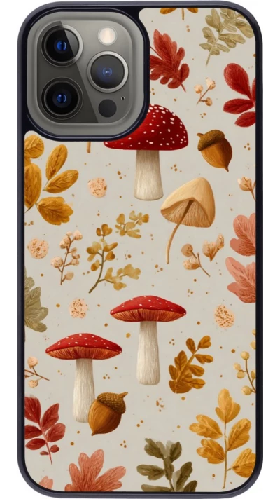 Coque iPhone 12 Pro Max - Autumn 26 Mushrooms and leaves