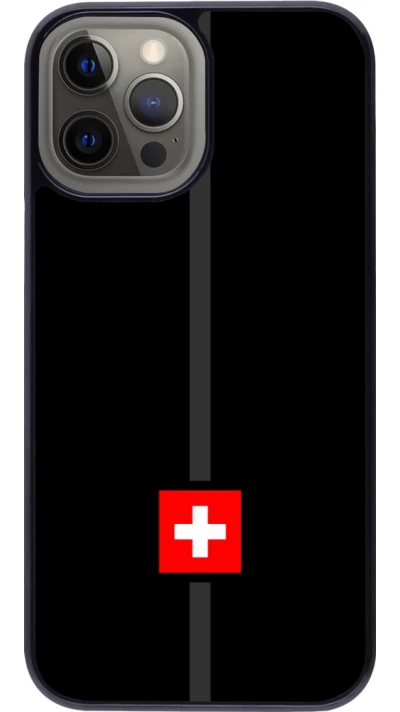 iPhone 12 Pro Max Case Hülle - Kanton CH schwarz
