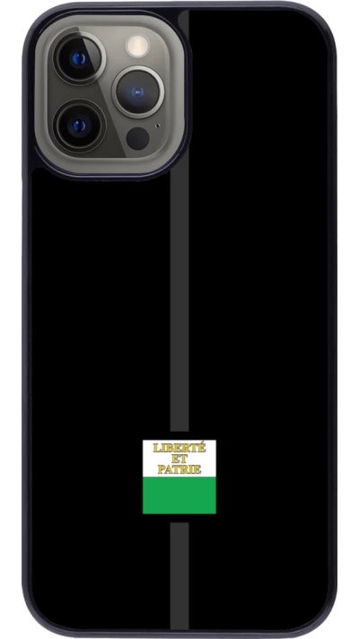 iPhone 12 Pro Max Case Hülle - Kanton VD schwarz
