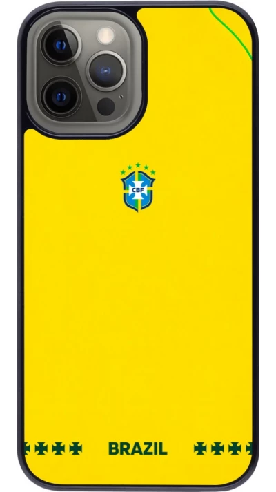 Coque iPhone 12 Pro Max - Maillot de football Bresil 2026 personnalisable