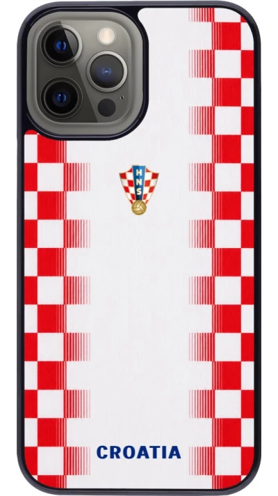 iPhone 12 Pro Max Case Hülle - Kroatien 2026 personalisierbares Fussballtrikot