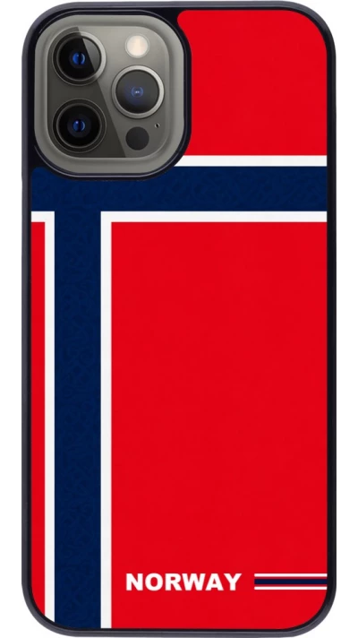 iPhone 12 Pro Max Case Hülle - Norwegen 2026 personalisierbares Fussballtrikot