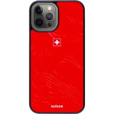 Coque iPhone 12 Pro Max - Maillot de football Suisse 2026 personnalisable