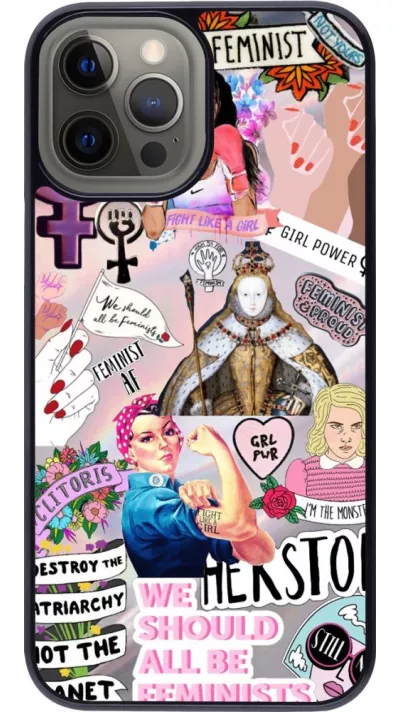 Coque iPhone 12 Pro Max - Girl Power Collage