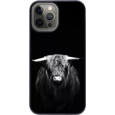 Coque iPhone 12 Pro Max - Highland calf black