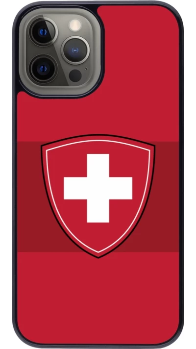 Coque iPhone 12 Pro Max - Hockey World Championship Ecusson Suisse