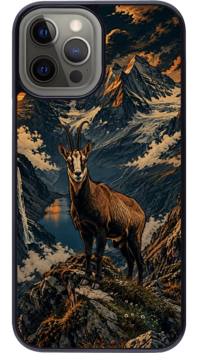 Coque iPhone 12 Pro Max - Linocut Chamois