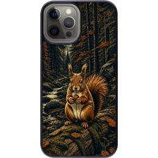 Coque iPhone 12 Pro Max - Linocut Ecureuil