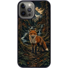Coque iPhone 12 Pro Max - Linocut Renard