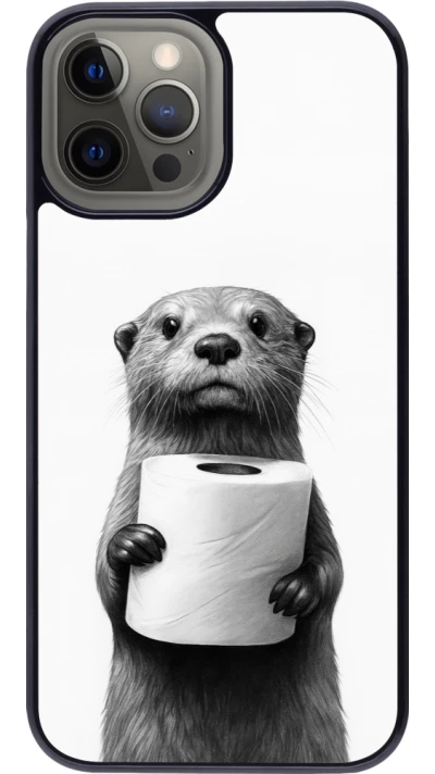 iPhone 12 Pro Max Case Hülle - Otter Toilettenpapier