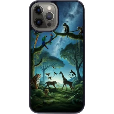 Coque iPhone 12 Pro Max - Paradis des animaux exotiques