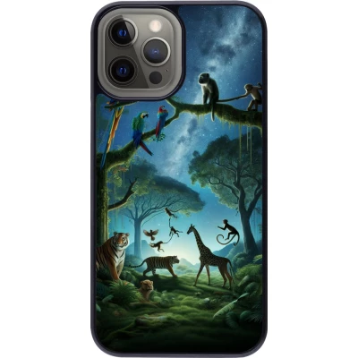 Coque iPhone 12 Pro Max - Paradis des animaux exotiques