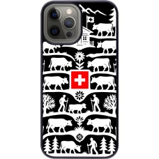 Coque iPhone 12 Pro Max - Poya Suisse 3 noir