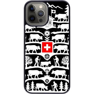 Coque iPhone 12 Pro Max - Poya Suisse 3 noir