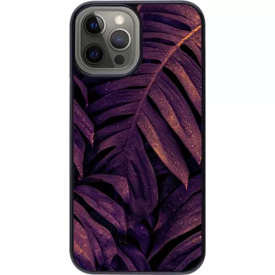 Coque iPhone 12 Pro Max - Purple Light Leaves