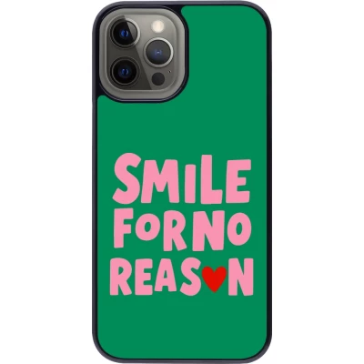 Coque iPhone 12 Pro Max - Smile for no reason 2026