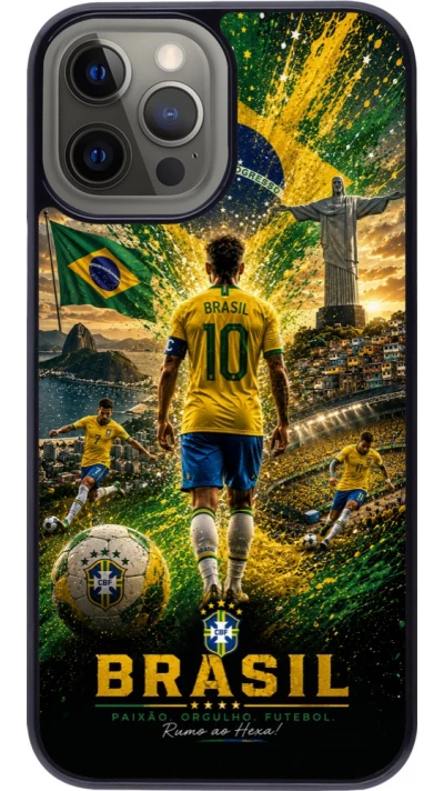 iPhone 12 Pro Max Case Hülle - Fussball Brasilien splash 2026
