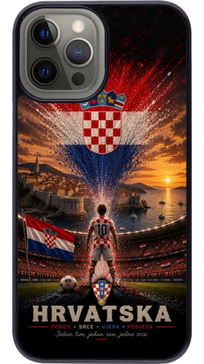 iPhone 12 Pro Max Case Hülle - Fussball Kroatien splash 2026