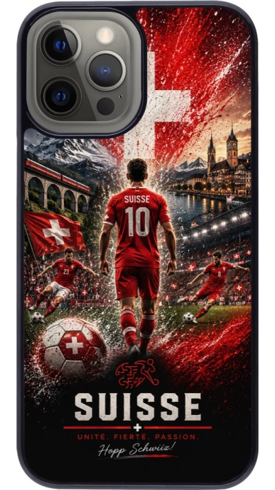 iPhone 12 Pro Max Case Hülle - Fussball Suisse splash 2026