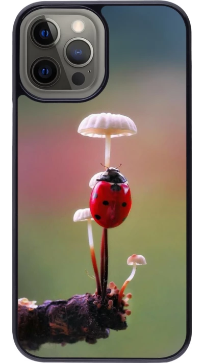 iPhone 12 Pro Max Case Hülle - Ladybird on a mushroom Spring 2026