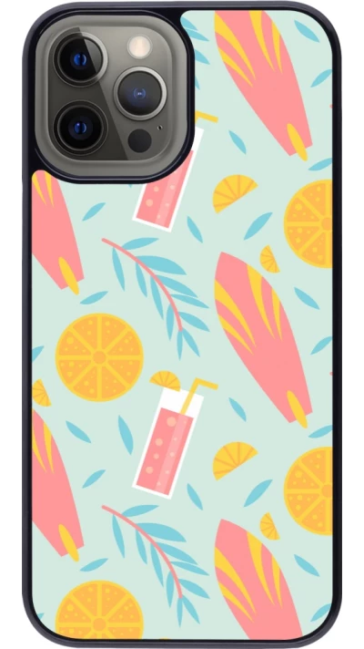 iPhone 12 Pro Max Case Hülle - Summer 2025 Pattern citron